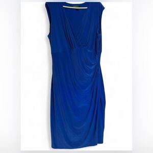 Ralph Lauren Beautiful Blue party Dress w/ cinched side women’s size 16